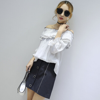 City Plus CITYPLUS Faculty of Arts Wind retro word collar embroidered lotus leaf doll sleeve shirt CWTC173458 white
City Plus CITYPLUS Faculty of Arts Wind retro word collar embroidered lotus leaf doll sleeve shirt CWTC173458 white
