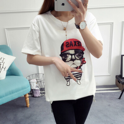 VIVAHEART Korean casual fashion cartoon pattern round neck t-shirt short-sleeved shirt female VWTD174139 black
VIVAHEART Korean casual fashion cartoon pattern round neck t-shirt short-sleeved shirt female VWTD174139 black