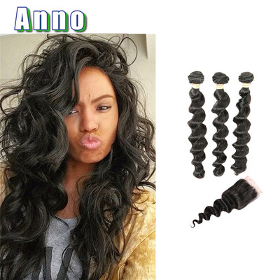 Malaysian Loose Wave With Closure Unprocessed Human Hair Wave Malaysian Virgin Hair With Closure Loose Wave With Lace Closure 3 PC
Malaysian Loose Wave With Closure Unprocessed Human Hair Wave Malaysian Virgin Hair With Closure Loose Wave With Lace Closure 3 PC