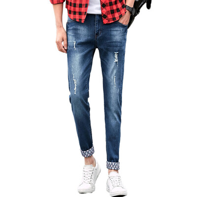 MSEK) jeans men's self-cultivation youth leisure trend small straight cat cat worn pants legs LNK70010 denim blue 32
MSEK) jeans men's self-cultivation youth leisure trend small straight cat cat worn pants legs LNK70010 denim blue 32