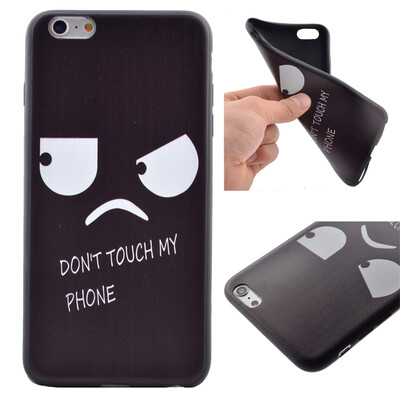 Anger Pattern Soft Thin TPU Rubber Silicone Gel Case Cover for IPHONE 66S