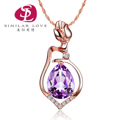 Similar to love amethyst female necklace rose 2 carat crystal pendant female short paragraph 925 silver jewelry ornaments chain clavicle chain accessories
Similar to love amethyst female necklace rose 2 carat crystal pendant female short paragraph 925 silver jewelry ornaments chain clavicle chain accessories