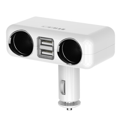 MEIDI) 6004 Car Charger One Touch Two Car Cigarette Lighter One Minute Mobile Phone Power Converter Dual USB Car Charger Straight White
MEIDI) 6004 Car Charger One Touch Two Car Cigarette Lighter One Minute Mobile Phone Power Converter Dual USB Car Charger Straight White