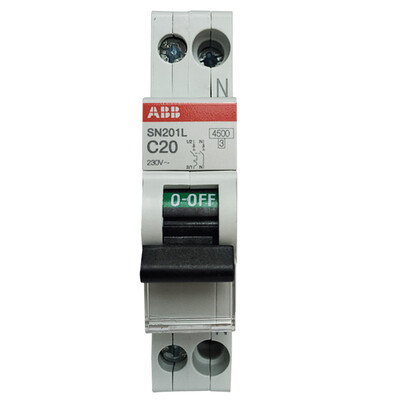 ABB imported circuit breakers 1P N 20A air switch compact mini open double into double out SN201L-C20
ABB imported circuit breakers 1P N 20A air switch compact mini open double into double out SN201L-C20