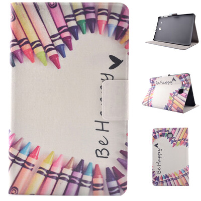 Colorful Crayon Style Classic Flip Cover with Stand Function and Credit Card Slot for Samsung Galaxy Tab E T560
Colorful Crayon Style Classic Flip Cover with Stand Function and Credit Card Slot for Samsung Galaxy Tab E T560