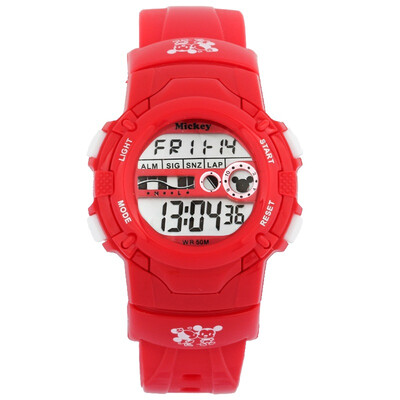 Disney watch children's watch girl electronic watch colorful cool marquee multi-function sports table red
Disney watch children's watch girl electronic watch colorful cool marquee multi-function sports table red