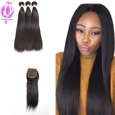 3BundlesBrazilian Straight Virgin Hair Weaves With Closure Straight Human Hair With 4X4 Lace Closure
3BundlesBrazilian Straight Virgin Hair Weaves With Closure Straight Human Hair With 4X4 Lace Closure