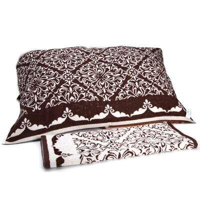 Matt towel home textiles cotton yarn-dyed jacquard lang honey people pillow towel two brown goods 50 80cm 160g