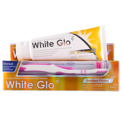 White Glo) to smoke and smoke smoke toothpaste set (toothpaste 150g + toothbrush 1 + tooth brush 1 package) Australia imported
White Glo) to smoke and smoke smoke toothpaste set (toothpaste 150g + toothbrush 1 + tooth brush 1 package) Australia imported