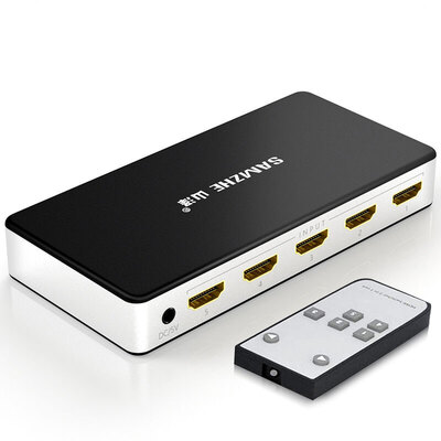 Shanze SAMZHE HV-605W HDMI five into a high-definition switch manual or infrared remote control switch 4K 2K high-definition video sharing monitor support 3D
Shanze SAMZHE HV-605W HDMI five into a high-definition switch manual or infrared remote control switch 4K 2K high-definition video sharing monitor support 3D
