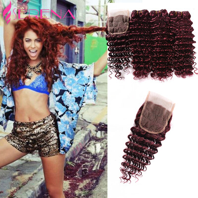 Deep Wave Malaysian Hair 4pcs Lot Kinky Curly Weave Human Hair Bundles #99j Remy Human Hair Extensions Deep Curly With closure
Deep Wave Malaysian Hair 4pcs Lot Kinky Curly Weave Human Hair Bundles #99j Remy Human Hair Extensions Deep Curly With closure