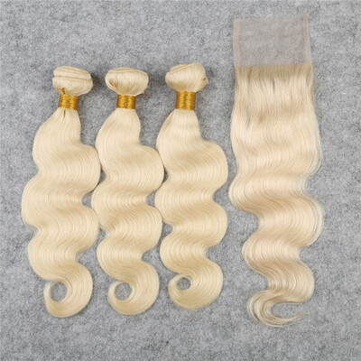 Peruvian Virgin Platinum Blonde 3pcs Body Wave Bundles With Free Part Lace Closure Light Honey Blonde Human Hair Weave Weft Sale
Peruvian Virgin Platinum Blonde 3pcs Body Wave Bundles With Free Part Lace Closure Light Honey Blonde Human Hair Weave Weft Sale