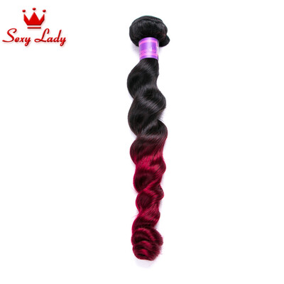 1B Burgundy Ombre Human Hair Indian Loose Wave 1 Bundle Malaysian Ombre Loose Wave Hair Ombre Red Weave Hair Extensions
1B Burgundy Ombre Human Hair Indian Loose Wave 1 Bundle Malaysian Ombre Loose Wave Hair Ombre Red Weave Hair Extensions
