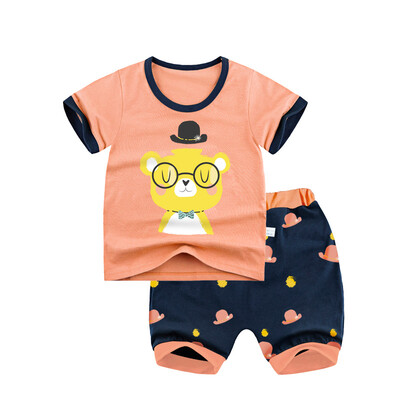 Yue Tong Lai children's suit summer boy short-sleeved T-shirt harem pants summer suit Y1912 hat bear 160
Yue Tong Lai children's suit summer boy short-sleeved T-shirt harem pants summer suit Y1912 hat bear 160