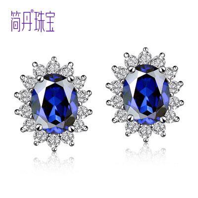 Jane Dan JIANDAN S925 gold-plated gold inlaid into sapphire earrings fashion color Po ear jewelry Dai Fei City Metropolitan deep blue
Jane Dan JIANDAN S925 gold-plated gold inlaid into sapphire earrings fashion color Po ear jewelry Dai Fei City Metropolitan deep blue