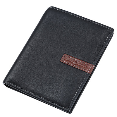 Giovanni Valentino (GIOVANNI VALENTINO) Men's Poker Business Ngau Tau Leather Multifunctional Wallets Wraps 720702210 Black