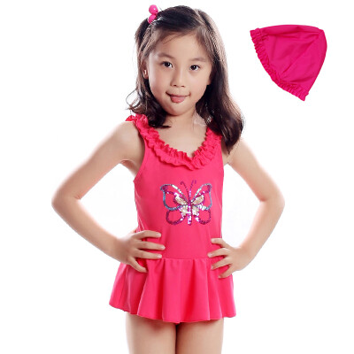 (EZI) children's girls cute princess piece skirt butterfly swimsuit swim cap cap red 150cm Ezi10066
(EZI) children's girls cute princess piece skirt butterfly swimsuit swim cap cap red 150cm Ezi10066