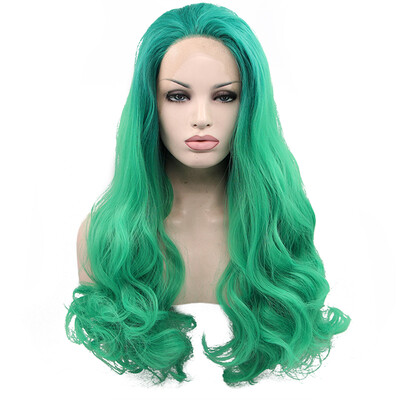 Anogol Long Wavy Green Peruca Laco Sintetico Heat Resistant Body Wave Natural Hair Wigs Synthetic Lace Front Wig
Anogol Long Wavy Green Peruca Laco Sintetico Heat Resistant Body Wave Natural Hair Wigs Synthetic Lace Front Wig