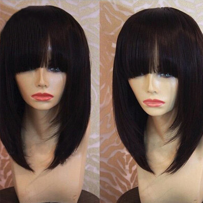Short Human Hair Bob Wigs For Black Women Brazilian Virgin Hair Bob Lace Front Human Hair Wigs With Bangs Short Full lace Wig
Short Human Hair Bob Wigs For Black Women Brazilian Virgin Hair Bob Lace Front Human Hair Wigs With Bangs Short Full lace Wig