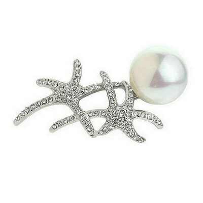 Yoursfs@ Fashion Gold Plated Rhinestones Starfish Pearl Brooch For Wedding Austrian Crystals Christmas Brooches Jewelry
Yoursfs@ Fashion Gold Plated Rhinestones Starfish Pearl Brooch For Wedding Austrian Crystals Christmas Brooches Jewelry