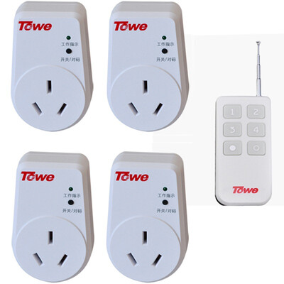 With the TOWE WS161 D-4 high-power wireless remote control socket 220V four-way intelligent switch plug-in board 3500W through the wall
With the TOWE WS161 D-4 high-power wireless remote control socket 220V four-way intelligent switch plug-in board 3500W through the wall