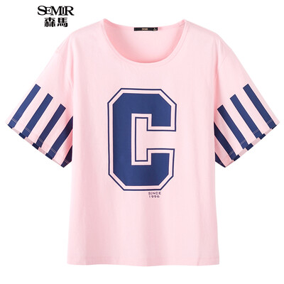 Semir short body T-shirt summer Korean round neck collar cotton loose half-sleeved T-shirt 19037000606 black L
Semir short body T-shirt summer Korean round neck collar cotton loose half-sleeved T-shirt 19037000606 black L
