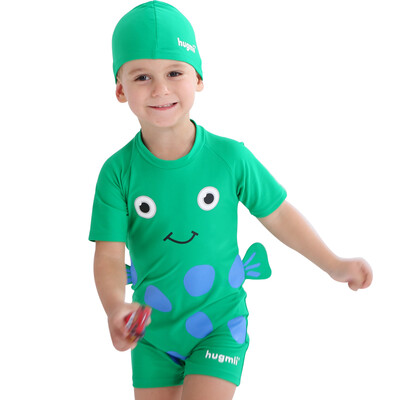 Hugmii children's piece swimsuit three-dimensional style swimwear swim cap baby child swimwear green small fish 100/54 F17LTY230
Hugmii children's piece swimsuit three-dimensional style swimwear swim cap baby child swimwear green small fish 100/54 F17LTY230