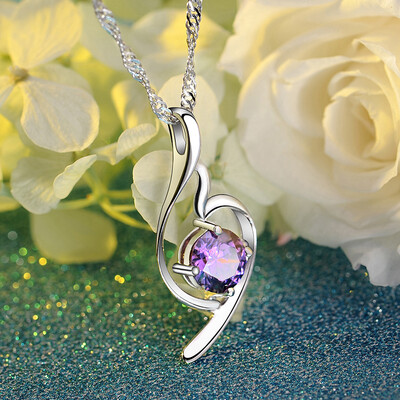 JPF 925 Silver Necklace Female Pendant Women Silver Jewelry Jewelry Girl Send Girlfriend Gift Purple 4034
JPF 925 Silver Necklace Female Pendant Women Silver Jewelry Jewelry Girl Send Girlfriend Gift Purple 4034
