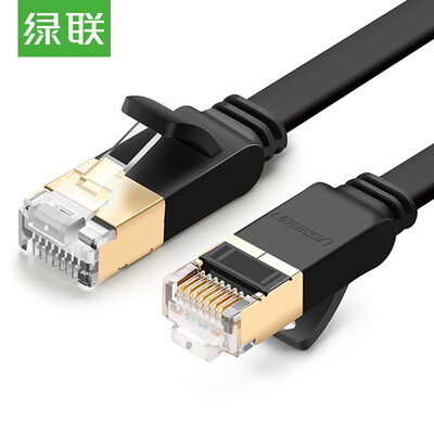 Green Alliance (UGREEN) 7 type flat cable Cat7 seven types of shielded twisted pair high-speed network jumper 1.5 meters pure copper 10G computer broadband cable home products network cable 11276
Green Alliance (UGREEN) 7 type flat cable Cat7 seven types of shielded twisted pair high-speed network jumper 1.5 meters pure copper 10G computer broadband cable home products network cable 11276