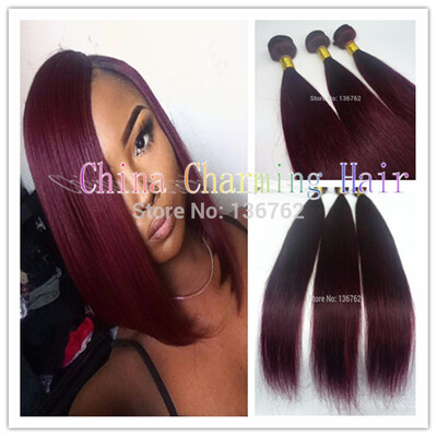 Brazilian virgin 3 bundles silky straight 99j Wine Red color Burgundy 100 real human hair weave bundles for sale
Brazilian virgin 3 bundles silky straight 99j Wine Red color Burgundy 100 real human hair weave bundles for sale