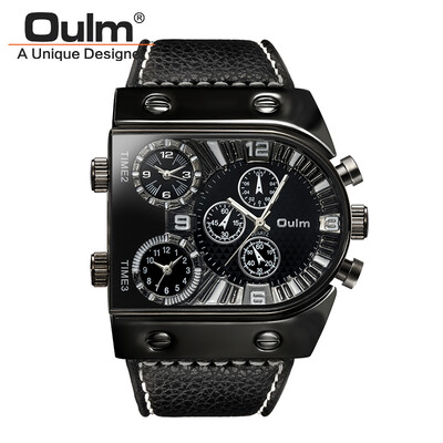 OULM 9315 Original Fashion Designer Brand Quartz Watches Men 3 Time Zone Big Face Genuine Leather Watch Montre Homme de Marque
OULM 9315 Original Fashion Designer Brand Quartz Watches Men 3 Time Zone Big Face Genuine Leather Watch Montre Homme de Marque