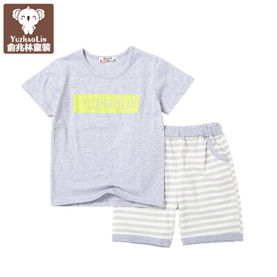 Yu Zhaolin children's clothing children's suits big boys summer short-sleeved sets YH56T022003 English barbed lime 120
Yu Zhaolin children's clothing children's suits big boys summer short-sleeved sets YH56T022003 English barbed lime 120