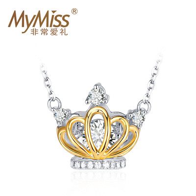 Mymiss crowned crown inlaid Swarovski Zircon 120 Facial Silver Pendant Crown Necklace
Mymiss crowned crown inlaid Swarovski Zircon 120 Facial Silver Pendant Crown Necklace