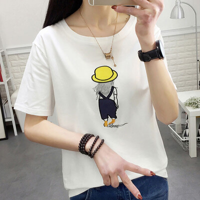 VIVAHEART Korean T-shirt embroidery pattern short-sleeved T-shirt female VWTD174233 white
VIVAHEART Korean T-shirt embroidery pattern short-sleeved T-shirt female VWTD174233 white
