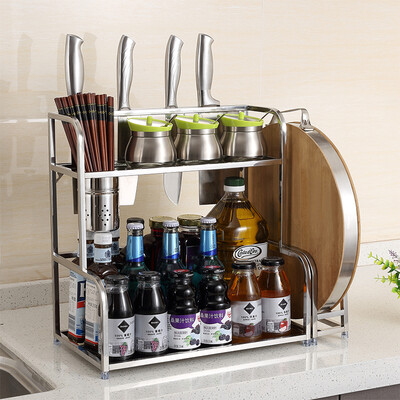 Ai heart is still kitchen racks storage rack stainless steel 201 upgrade models two trapezoidal knife racks 2040S (with chopsticks cage, 2 hooks, chopping board rack)
Ai heart is still kitchen racks storage rack stainless steel 201 upgrade models two trapezoidal knife racks 2040S (with chopsticks cage, 2 hooks, chopping board rack)