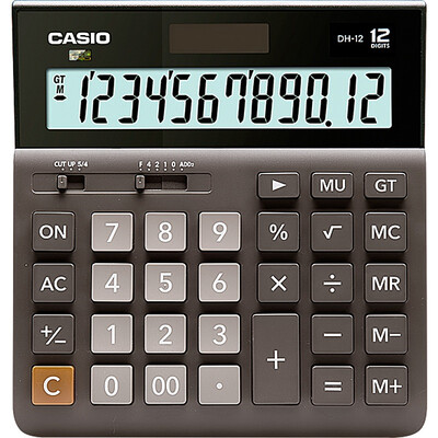 CASIO DH-12-BK Средний 12-разрядный двухскоростной широкоэкранный калькулятор Black Professional Computing Series
CASIO DH-12-BK Средний 12-разрядный двухскоростной широкоэкранный калькулятор Black Professional Computing Series