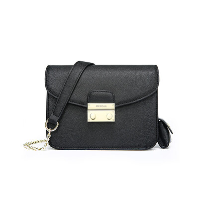 Scarecrow MEXICAN womens bag shoulder Messenger bag Korean fashion wild chain small square bag MGL70557L-06 black
Scarecrow MEXICAN womens bag shoulder Messenger bag Korean fashion wild chain small square bag MGL70557L-06 black