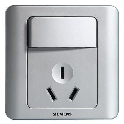 Siemens (SIEMENS) 5UB02021CC122 Vision 16A three hole with switch socket (color silver
Siemens (SIEMENS) 5UB02021CC122 Vision 16A three hole with switch socket (color silver