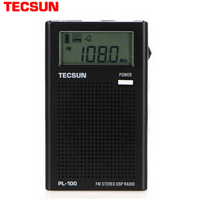 Tecsun radio elderly campus radio pocket portable FM FM old stereo stereo switch machine alarm clock black PL100 
Tecsun radio elderly campus radio pocket portable FM FM old stereo stereo switch machine alarm clock black PL100