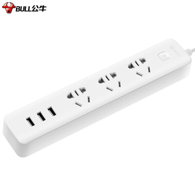 Bull (BULL) GN-B403U smart USB new national standard socket plug-in board / row / row / 3usb interface 3 holes full length of 1.8 meters with protection door
Bull (BULL) GN-B403U smart USB new national standard socket plug-in board / row / row / 3usb interface 3 holes full length of 1.8 meters with protection door
