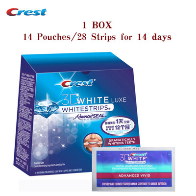 Crest 3D White LUXE Whitestrips Advanced Vivid Teeth Whitening Strips Oral Hygiene Dental White
Crest 3D White LUXE Whitestrips Advanced Vivid Teeth Whitening Strips Oral Hygiene Dental White