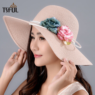 Jingdong Supermarket Tsful TS01820MZ hat female visor summer sun protection sun hat UV protection woven flower straw hat folding big hat pink
Jingdong Supermarket Tsful TS01820MZ hat female visor summer sun protection sun hat UV protection woven flower straw hat folding big hat pink