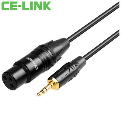 CE-LINK 2838 DC35 to 3-core XLR audio cable extension cable 3 meters male on the card card line phone computer with microphone microphone microphone mixer cable