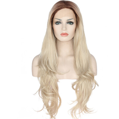 Anogol Natural Long Loose Wave Blonde Ombre Dark Roots Heat Resistant Hair Wigs Peruca Laco Sintetico Synthetic Lace Front Wig
Anogol Natural Long Loose Wave Blonde Ombre Dark Roots Heat Resistant Hair Wigs Peruca Laco Sintetico Synthetic Lace Front Wig