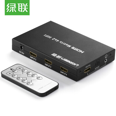 Зеленый (UGREEN) Переключатель HDMI 4 в четыре из двух в матрицу высокого разрешения. Распределительный блок проектора для проектора. 3D-делитель видео 40216.
Зеленый (UGREEN) Переключатель HDMI 4 в четыре из двух в матрицу высокого разрешения. Распределительный блок проектора для проектора. 3D-делитель видео 40216.