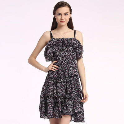 Red bean&39s IDF women&39s harness cake layer of small floral dress female FQL280B1 TC purple color 155 80A
Red bean&39s IDF women&39s harness cake layer of small floral dress female FQL280B1 TC purple color 155 80A