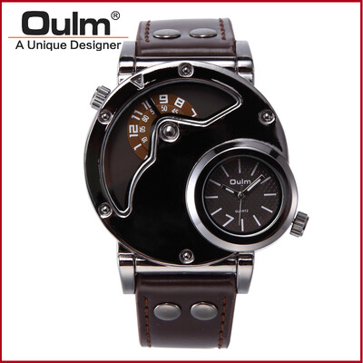 Top Brand Luxury OULM 9591 Men Watches Stainless Steel Big Face Dual Time Leather Quartz-watch Men's Watches
Top Brand Luxury OULM 9591 Men Watches Stainless Steel Big Face Dual Time Leather Quartz-watch Men's Watches