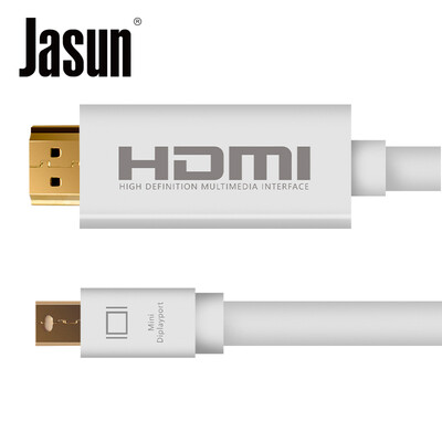 Jason (JASUN) Mini DP to HDMI conversion cable 2 meters mini Displayport HD conversion line lightning mini dp TV monitor line JS-130
Jason (JASUN) Mini DP to HDMI conversion cable 2 meters mini Displayport HD conversion line lightning mini dp TV monitor line JS-130