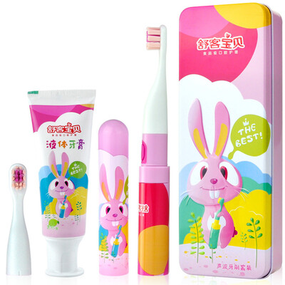 Shu Ke baby electric toothbrush set girl models also known as sound wave electric toothbrush set rabbit models new&old packaging random hair
Shu Ke baby electric toothbrush set girl models also known as sound wave electric toothbrush set rabbit models new&old packaging random hair
