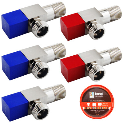Lyle Shidan Larsd 104HC-5 full copper angle valve set ceramic valve core triangle valve eight word valve hot&cold separate water stop valve red blue logo
Lyle Shidan Larsd 104HC-5 full copper angle valve set ceramic valve core triangle valve eight word valve hot&cold separate water stop valve red blue logo
